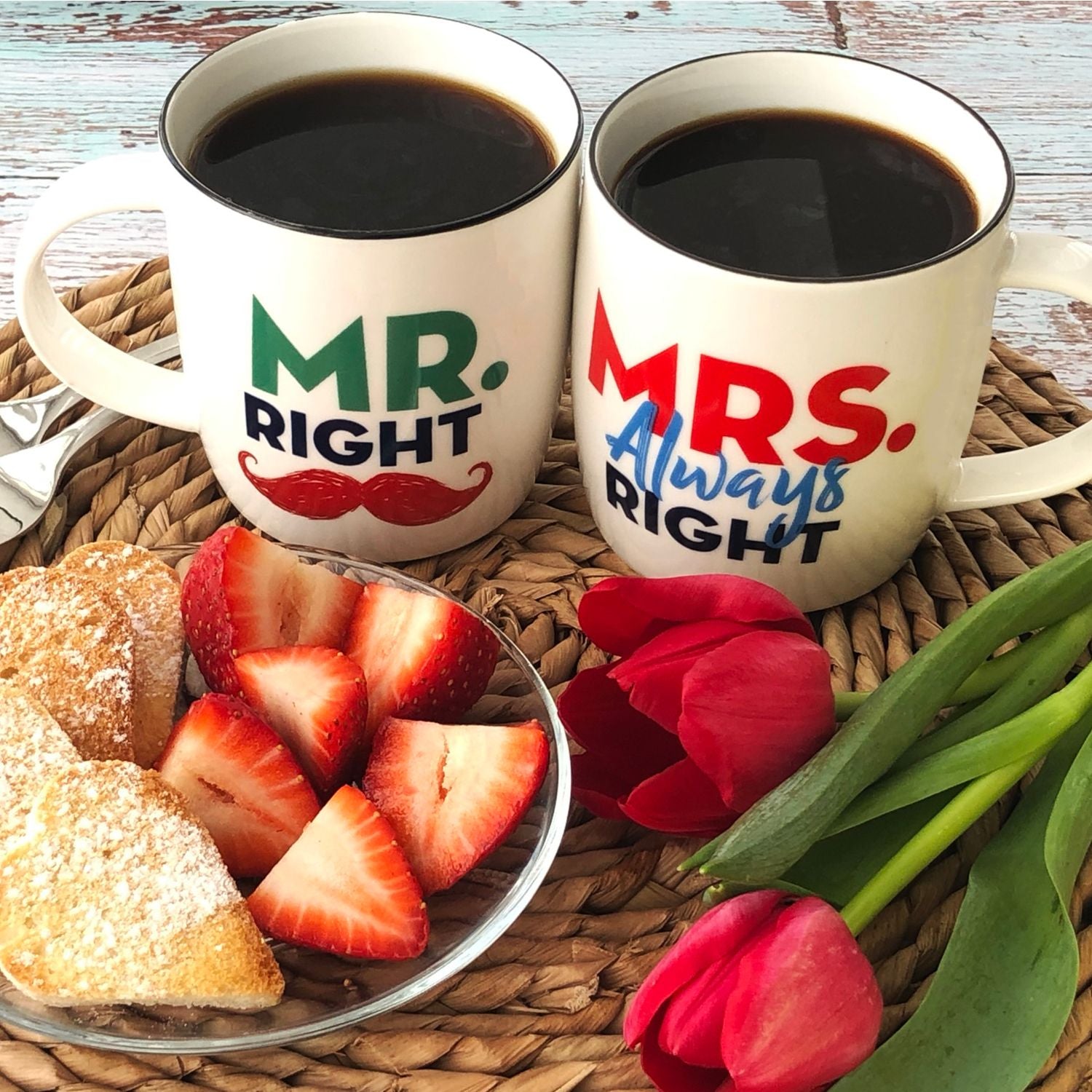 Mr. Right & Mrs. Always Right Mug Set – Bold & Playful