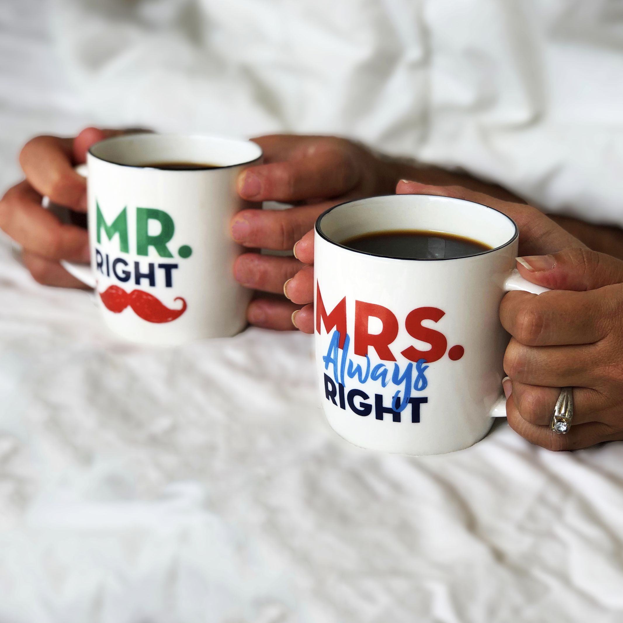 Mr. Right & Mrs. Always Right Mug Set – Bold & Playful