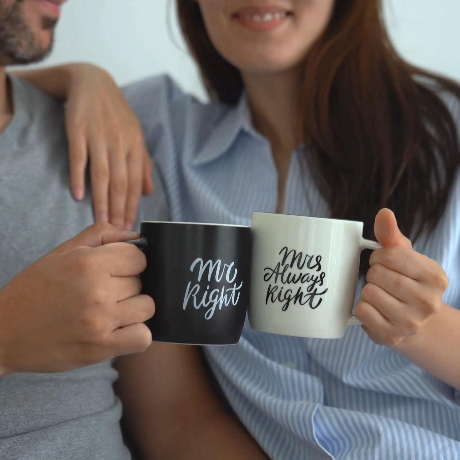 His & Hers Mug Set – Mr. Right & Mrs. Always Right