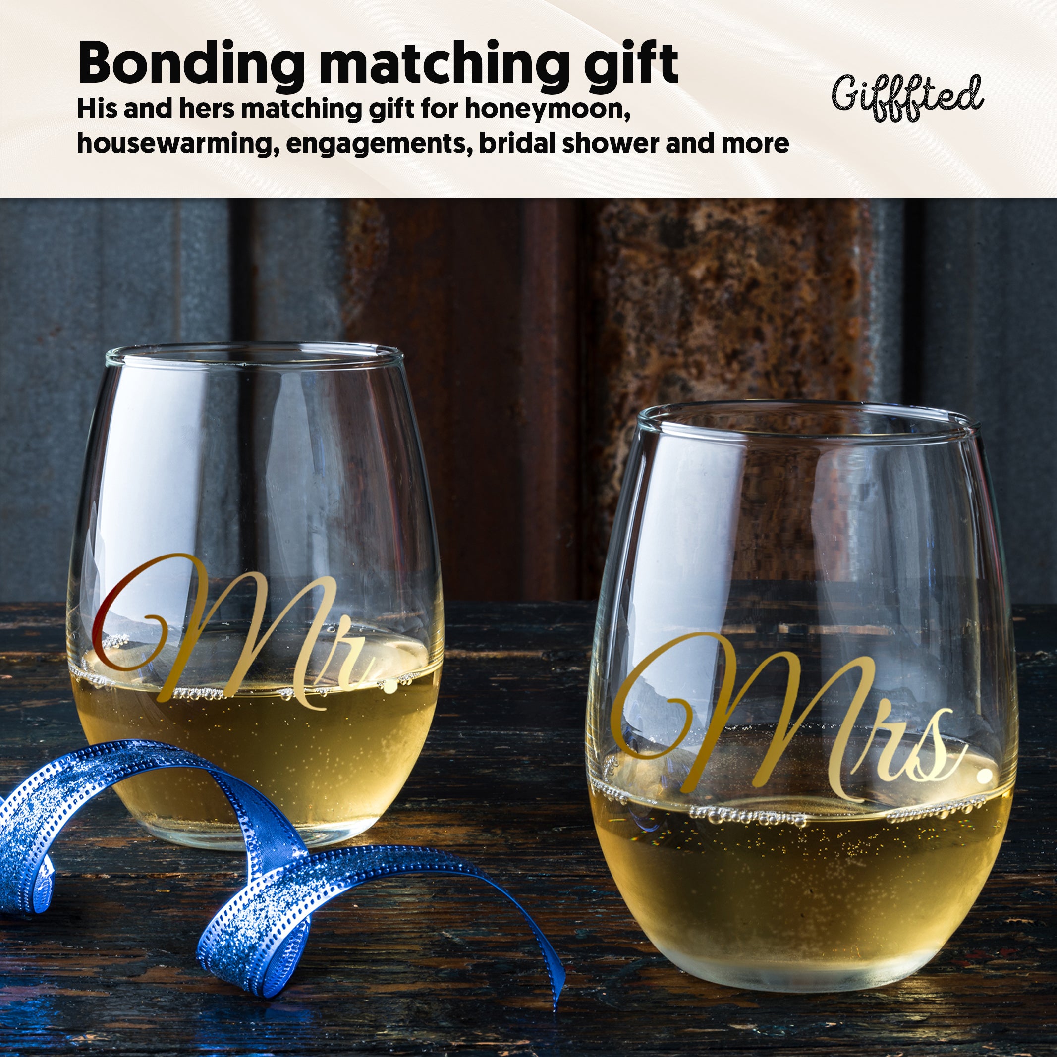 Mr. Right and Mrs. Always Right Wine Glasses