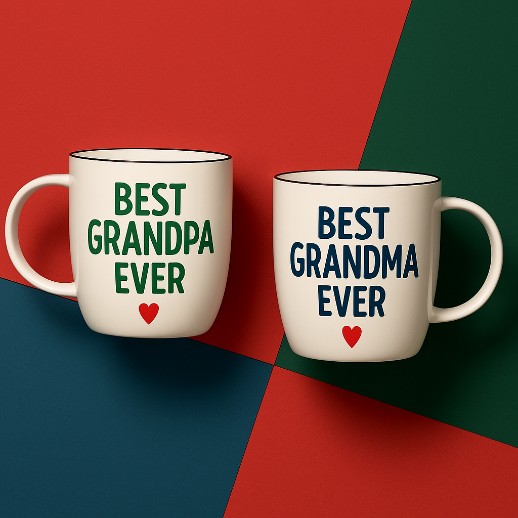 Best Grandma & Grandpa Ever Mug Set