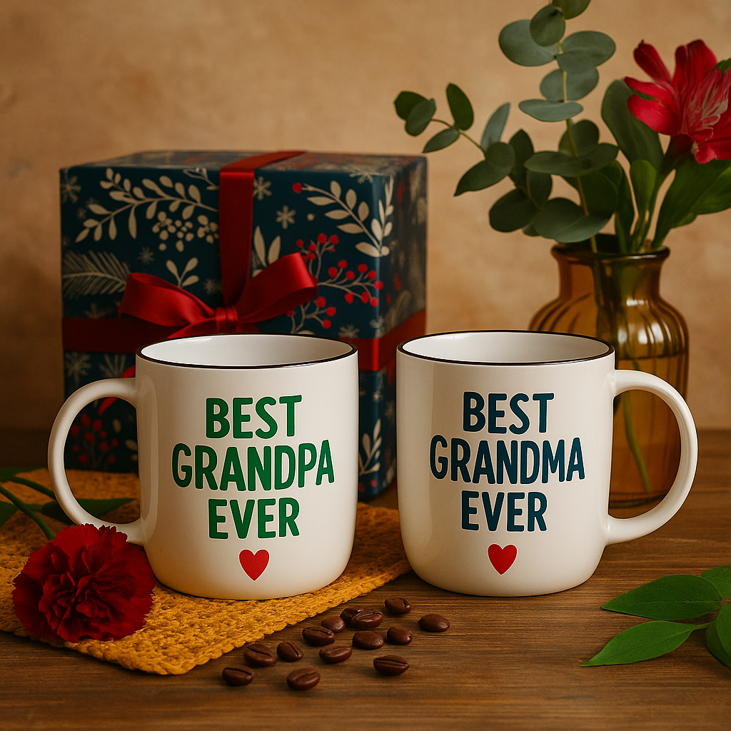 Best Grandma & Grandpa Ever Mug Set