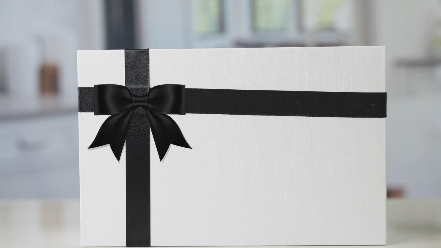 Black & White Mr. and Mrs. Mugs in Ribboned Gift Box