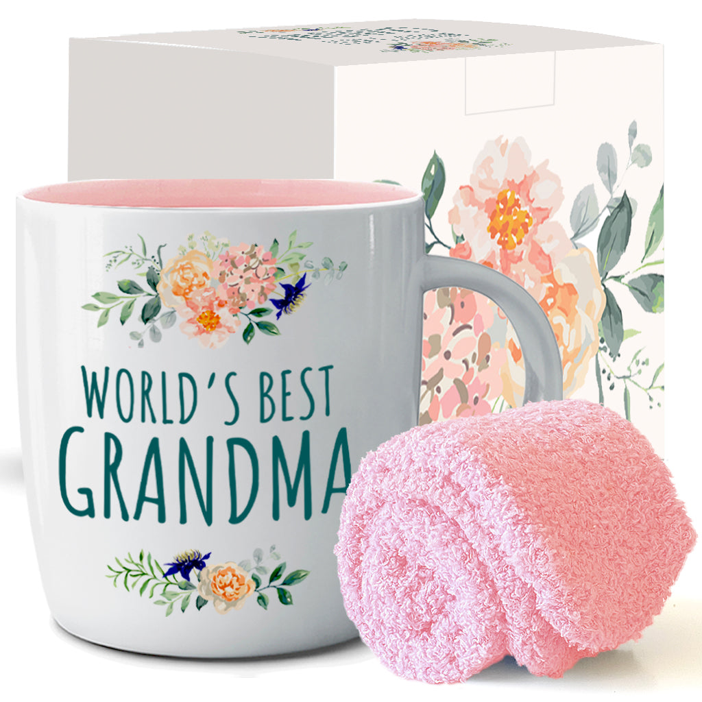 Best Grandma Ever Coffee Mug &amp; Cozy Socks Gift Set