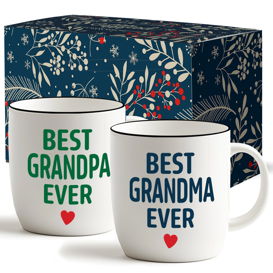 Best Grandma &amp; Grandpa Ever Mug Set