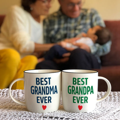 Best Grandma &amp; Grandpa Ever Mug Set