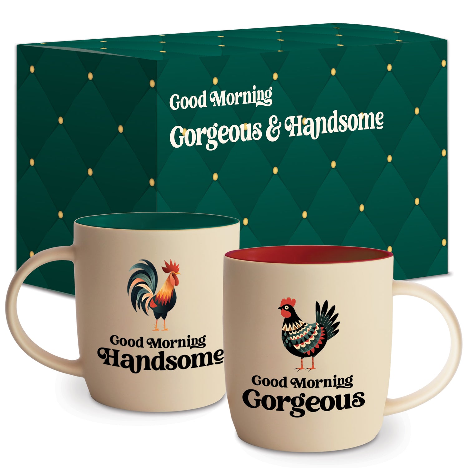 Good Morning Gorgeous and Handsome Coffee Mug Set