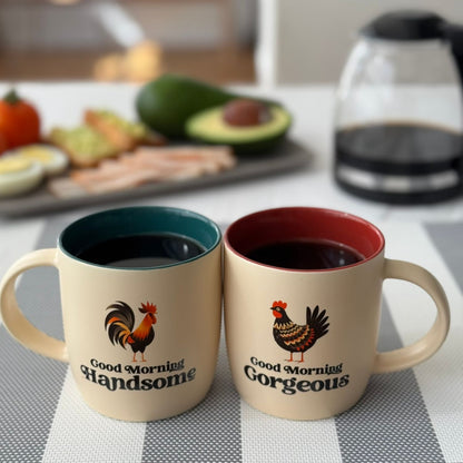 Good Morning Gorgeous and Handsome Coffee Mug Set