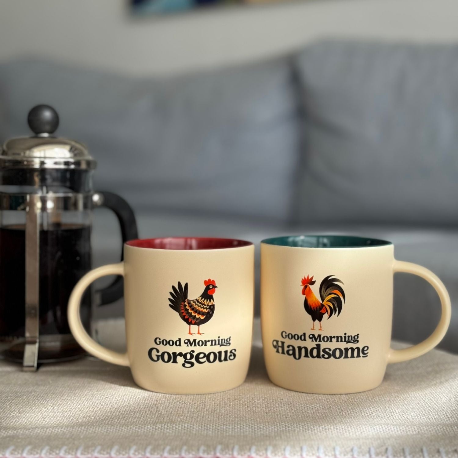 Good Morning Gorgeous and Handsome Coffee Mug Set