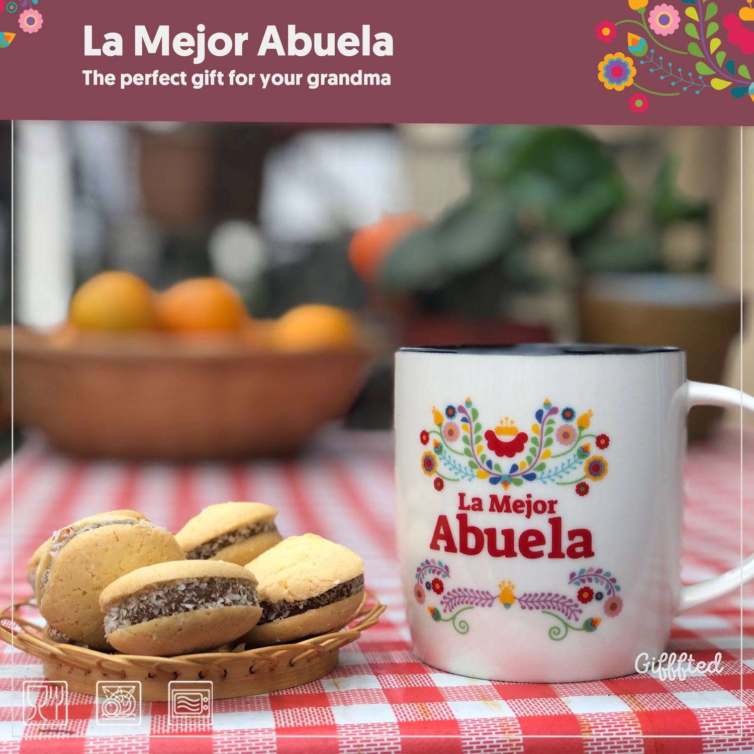 Triple Gifted Grandparents Gifts, La Mejor Abuela and Abuelo