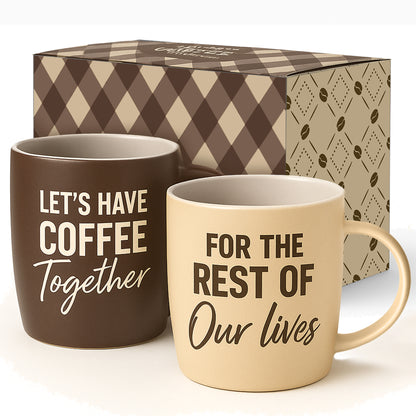 Let’s Have Coffee Together – For the Rest of Our Lives Mug Set