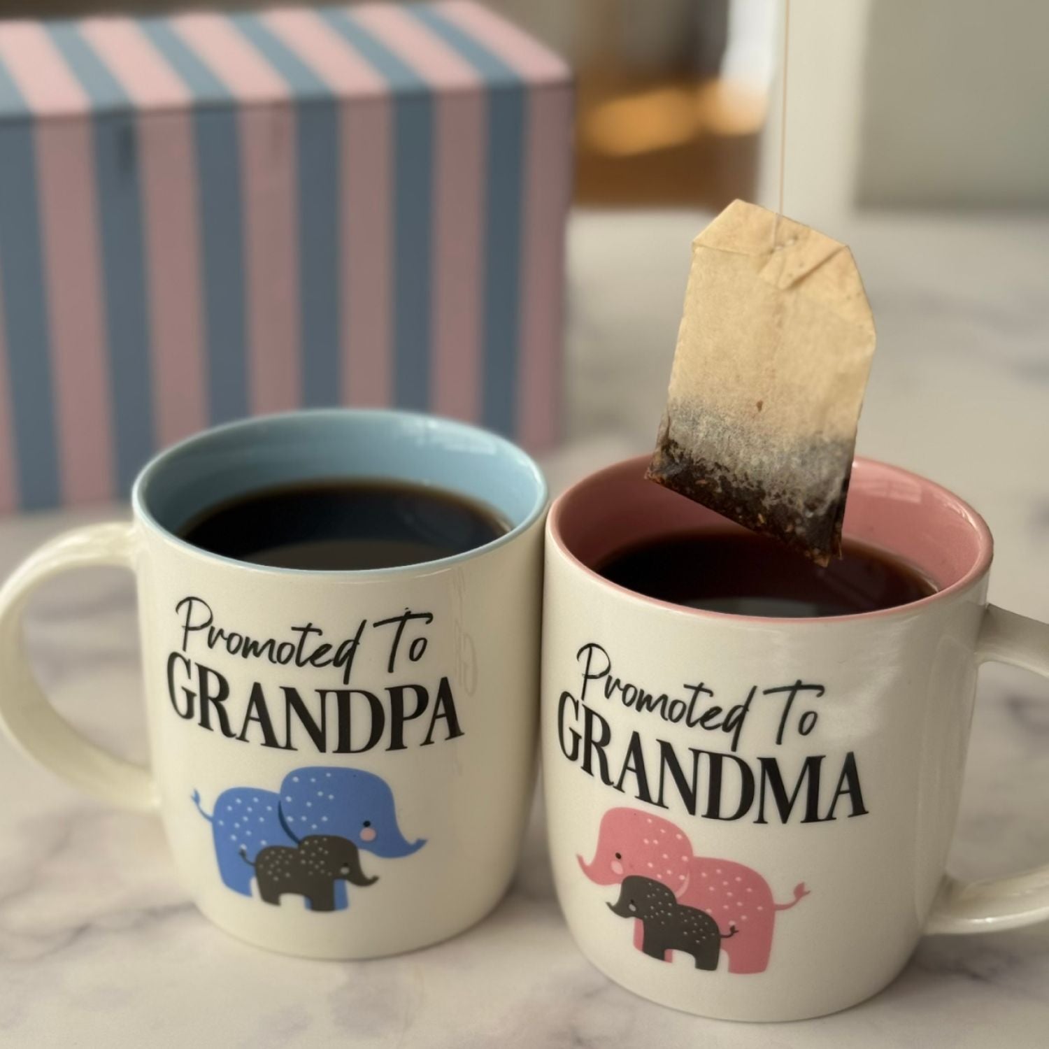 Promoted To Grandparents Coffee Mug Set