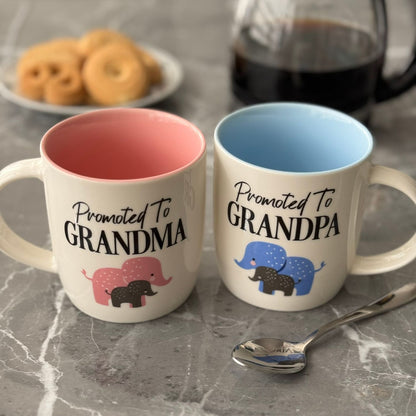 Promoted To Grandparents Coffee Mug Set