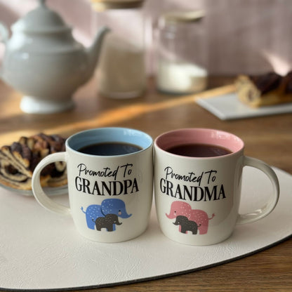 Promoted To Grandparents Coffee Mug Set