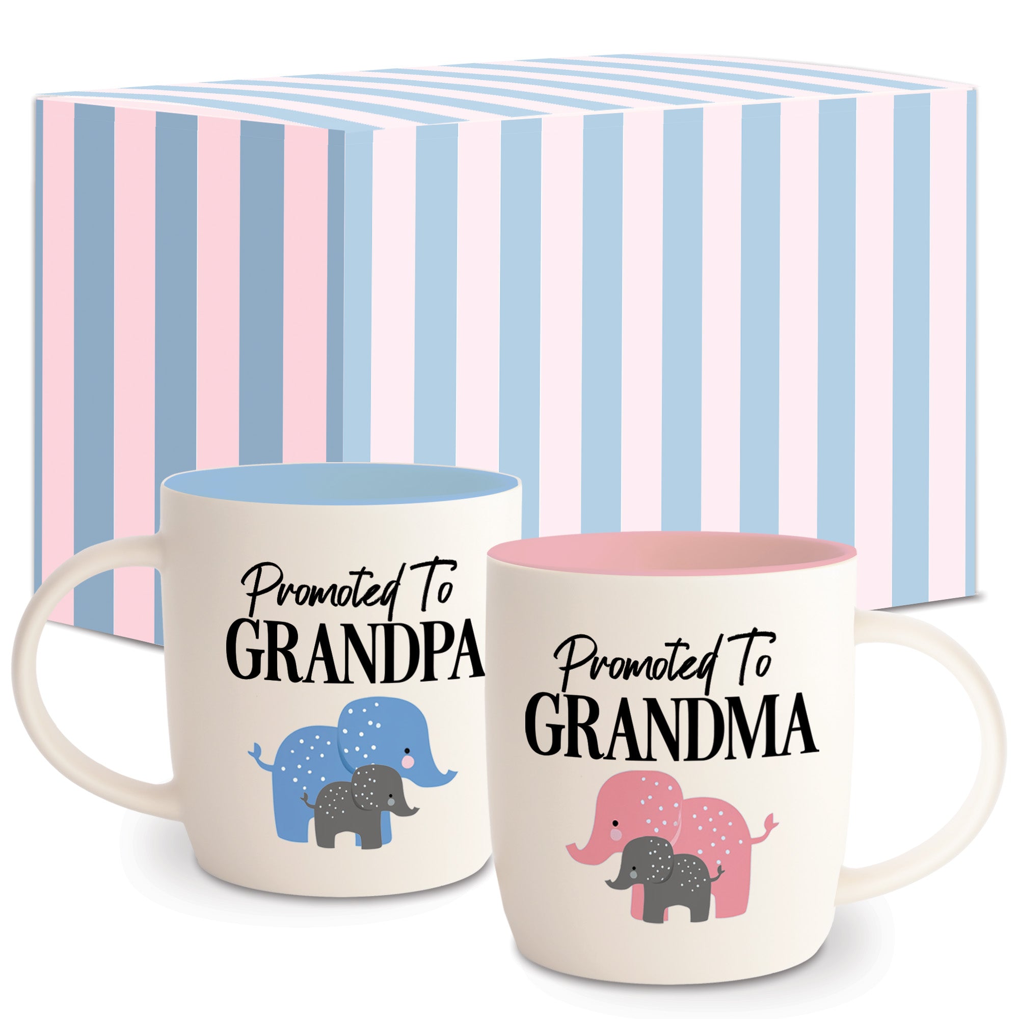 Promoted To Grandparents Coffee Mug Set