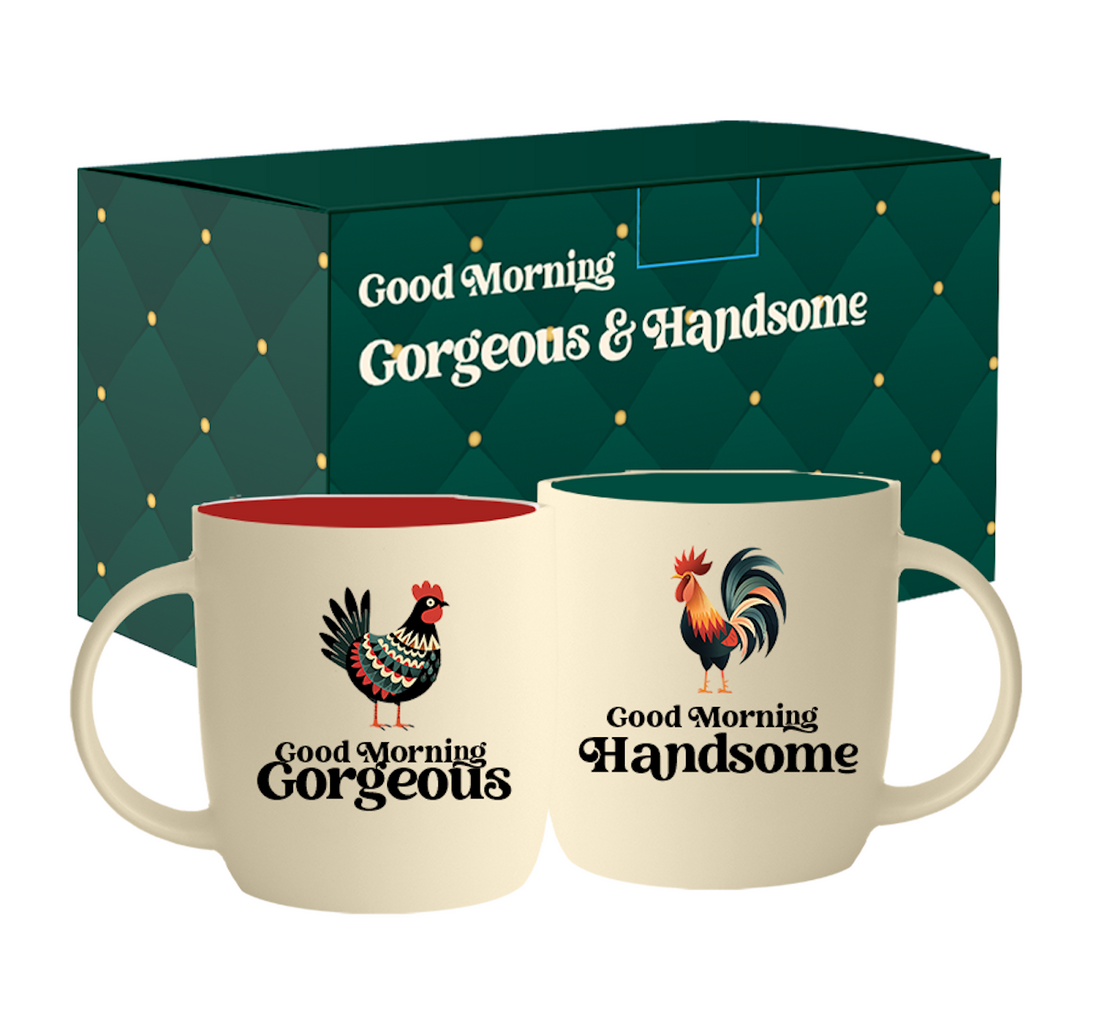 Good Morning Gorgeous and Handsome Coffee Mug Set