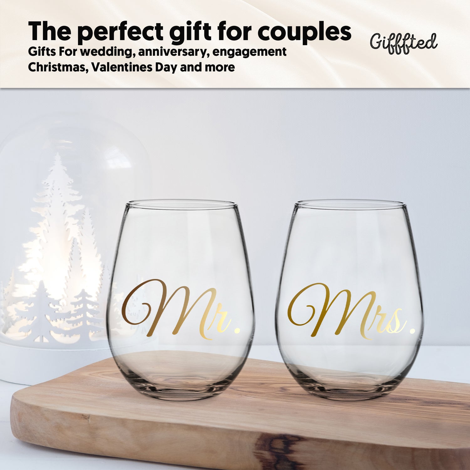 Mr. Right and Mrs. Always Right Wine Glasses