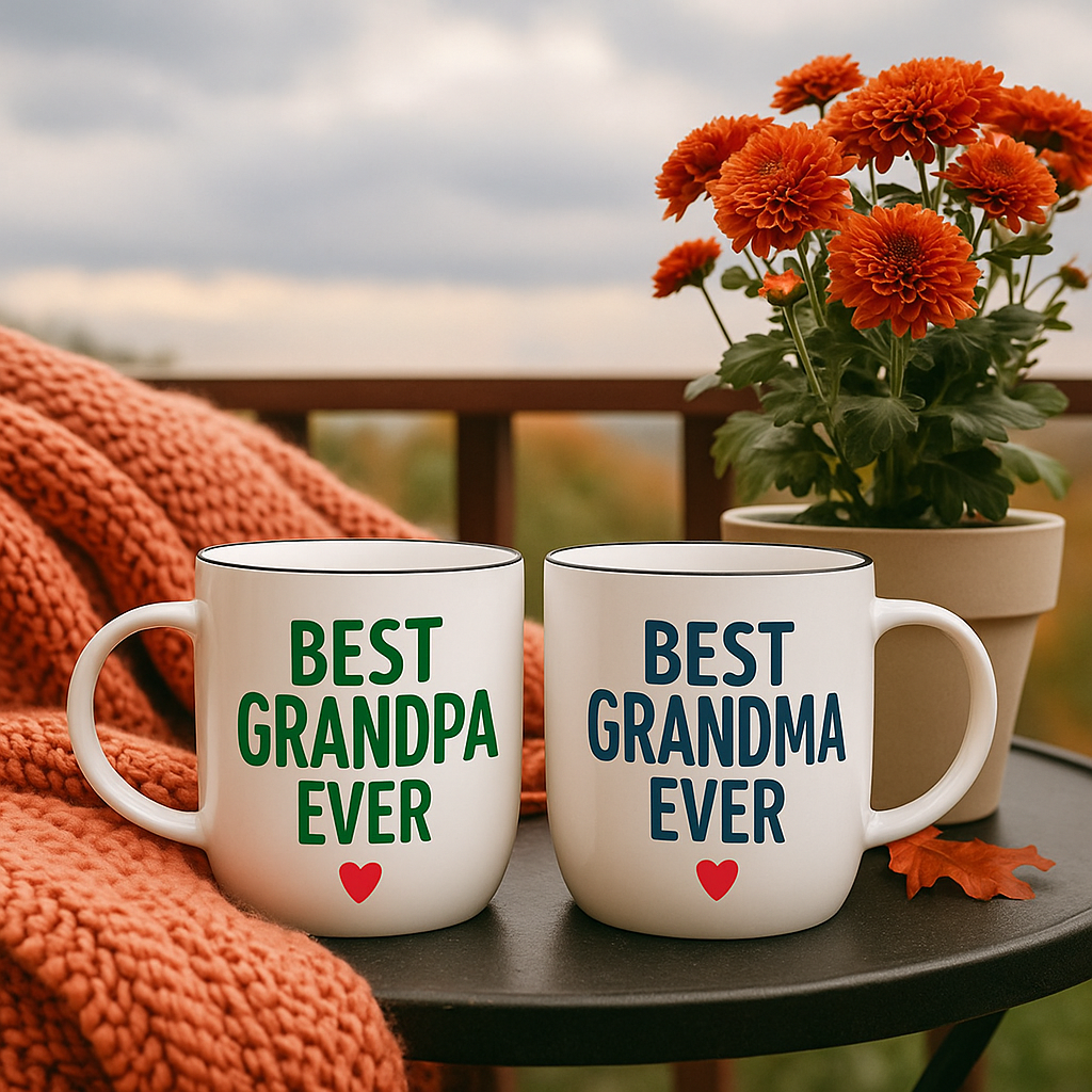 Best Grandma &amp; Grandpa Ever Mug Set