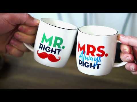 Mr Right and Mrs Always Right Coffee Mugs